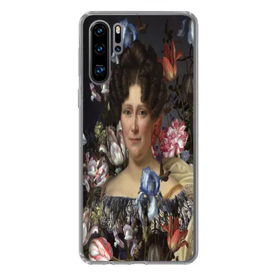 Produktbild von MuchoWow® Handyhülle Schutzhülle Hülle für Huawei P30 Pro Kunst - Blumen - Dubois Drahonet Silikon Softcase Handy Hülle - Schutzdeckel