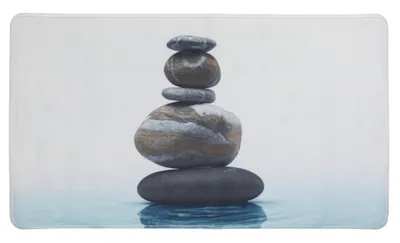 Immagine prodotto di WENKO inserto per vasca da bagno tappetino per doccia tappetino da bagno MEDITATION 40 x 70 cm