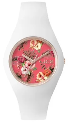 Produktbild von Ice Watch Weiße Damenuhr mit Silikonarmband 001297