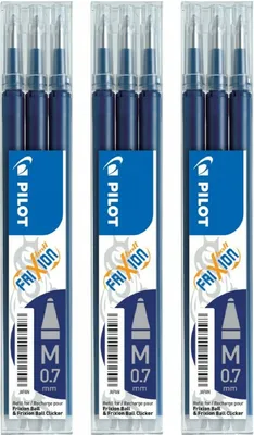 Produktbild von Pilot Frixion Ball Ersatzminen 0.7 schwarzblau - 9er-Set