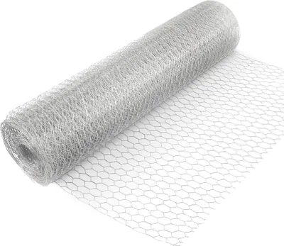 Image de Wiltec Grillage de volière Acier Galvanisé – Mailles 50 mm Hexagonal Hauteur 1 m Longueur 25 m Fil Ø 1 mm – Lapin Grillage à poule Grillage animaux Terrasse Jardin Clôture Enclos