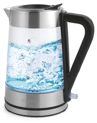 Produktbild von Salter Wasserkocher aus Glas mit Farbwechsel – 1,7 l, LED-Beleuchtung (Blau bis