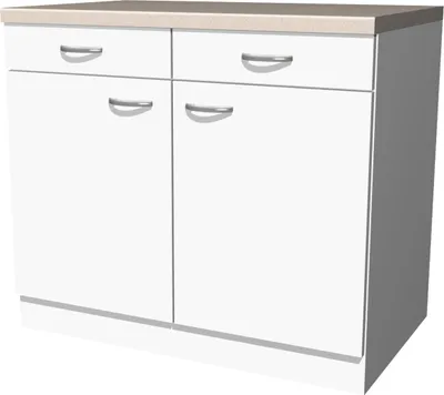 Produktbild von Küchenunterschrank - 100 cm breit - Weiß – Witus