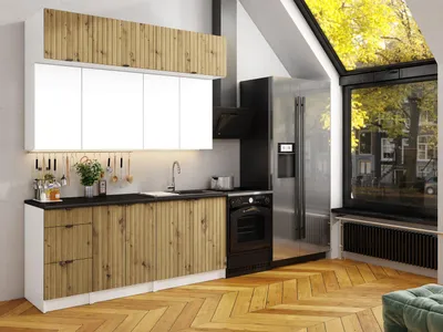 Obrázek produktu pro Kuchyňská linka WALOS 180cm Dub artisan + bílá
