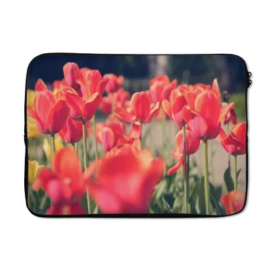 Obrázek produktu pro Pouzdro na notebook 13 palců Tulipány - Květiny - Příroda Brašna na notebook