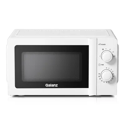 Produktbild von Galanz Mikrowelle 20L 700W Drehregler 6 Leistungsstufen Auftaufunktion weiß