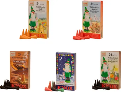 Produktbild von KNOX - 5er Set - Sandel, Waldhonig, Weihnachtsduft, Schokolade, Bunte Mischung