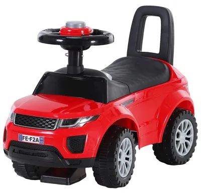 Produktbild von HOMCOM Kinderfahrzeug Rutschauto Lauflernhilfe mit Hupe PP Rot