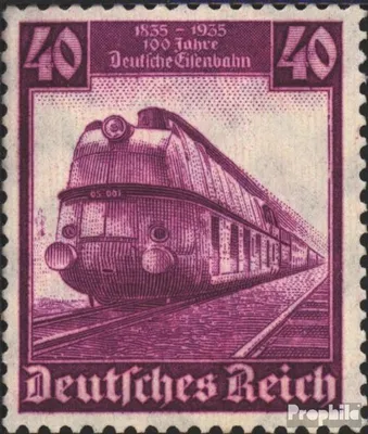 Produktbild von Briefmarken Deutsches Reich 1935 Mi 583 gestempelt 100 Jahre Deutsche Eisenbahnen