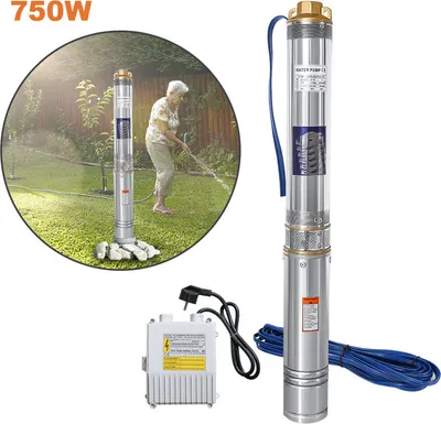 Obrázok produktu pre EINFEBEN čerpadlo do hlbokých studní 4000 l/h 230V 0,75 kW Ø92 mm ponorné čerpadlo do hlbokých studní čerpadlá do studní z nehrdzavejúcej ocele čerpadlá do studní kompatibilné s pieskom