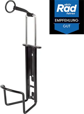 Produktbild von Flaschenhalter XL bis 1,5 l Aluminium, schwarz/silber