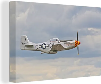 Produktbild von OneMillionCanvasses® - Leinwandbilder - 140x90 cm, Flugzeuge - Fliegen - Wolken, Wandbilder Kunstdruck Wanddekoration