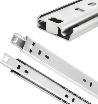Produktbild von Schubladenschienen teilauszug Teleskopschienen Kugelauszüge L: 27mm H: 350 mm