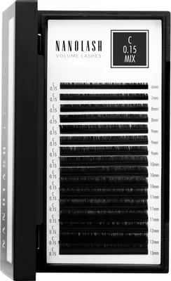 Produktbild von VOLUME LASHES falsche Wimpern 0,15 C #6-13 mm 1 Stk