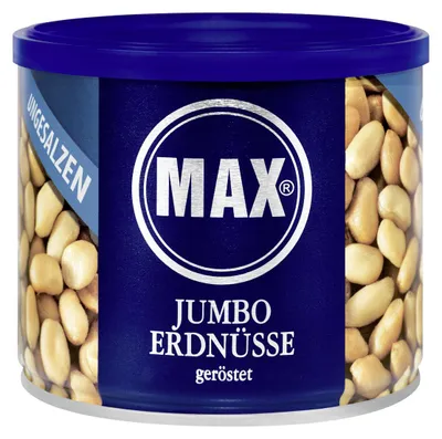 Obrázek produktu pro MAX Jumbo arašídy, pražené a neochucené, balení 300g