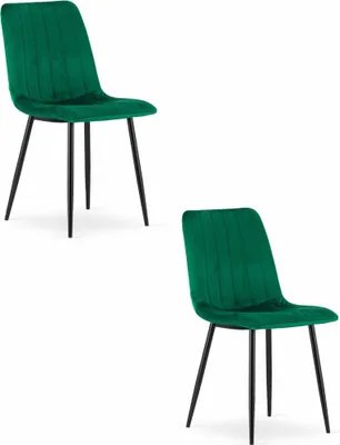 Obrázek produktu pro Židle LAVA - tmavě zelený samet x 2