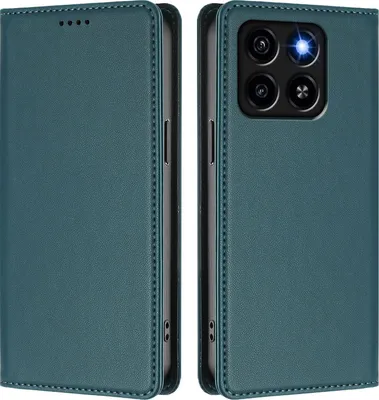 Immagine prodotto di Custodia in pelle per ZTE Blade A35 / A55, custodia a libro magnetica in Finto cuoio con supporto, verde