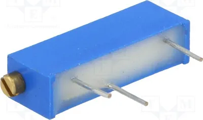 Immagine prodotto di 1 x Potenziometro: per montaggio a foro passante, potenza 750mW, resistenza 500kΩ, tolleranza 10%, modello T18504KT10