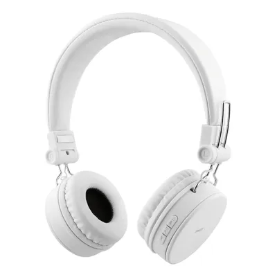 Image de STRETZ Casque BT supra-auriculaire pliable, 3,5 mm, blanc