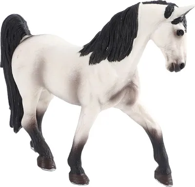 Image de Simulation Cheval Blanc Modèle Animal Statue Enfants Jouets Educatifs Cadeau