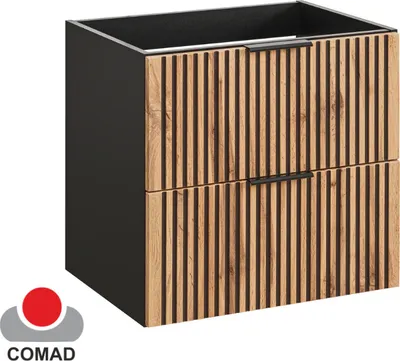 Produktbild von Waschtischschrank 57x60x46cm XILO BLACK WOTAN 82-60-D-2S