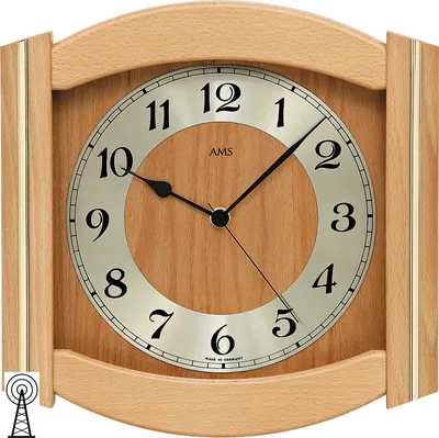 Produktbild von AMS Funk-Wanduhr, Funkwerk, 27x27x5cm, 5822/18