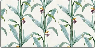 Produktbild von Schreibtischmatte Tischunterlage 90x45 cm Mauspad - Tropische Pflanzen