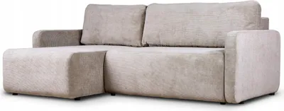 Produktbild von Ecksofa - Mit Schlaffunktion und Bettkasten - L-Form - Links - Beige - 222 x 96 x 148 cm - Schlafsofa - Modernes Sofa - CUBE