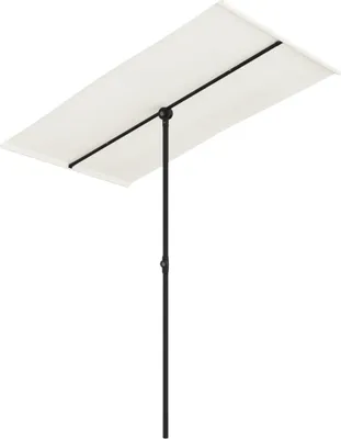 Produktbild von vidaXL Sonnenschirm mit Aluminium-Mast 180x110 cm Sandweiß