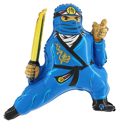 Obrázok produktu pre Fóliový balón - Ninja Blue, 72 cm