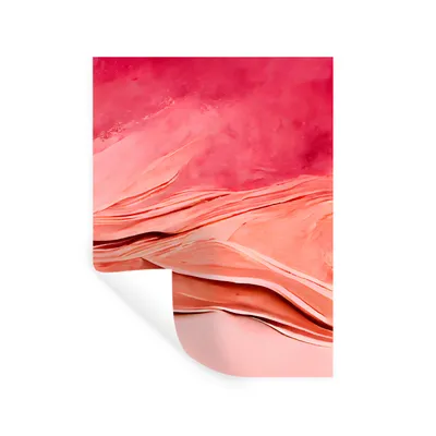 Produktbild von MuchoWow® Wandtattoo Wandsticker Wandaufkleber Abstrakt - Rosa - Pastell - Formen 60x80 cm Selbstklebend und Repositionierbar - Repositionierbar - Wasser abweisend