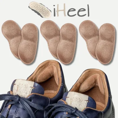 Produktbild von iHeel® Pads - 3er-Pack (6 Stück) - ​Blasen- & Fersenschutz ohne Pflaster - Rutschfest - Verschleißfest - Fersenpolster - Fersenkissen - Fersenschützer