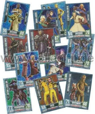 Produktbild von FA2 - Spar 9 - ALLE 12 Zusatz-Power Karten - Deutsch - Star Wars Force Attax - SERIE 2 (2011)