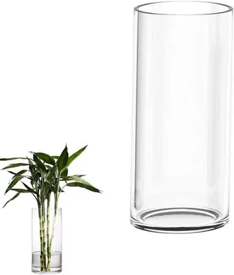 Obrázek produktu pro Skleněná váza pro Květiny 20 cm - moderní váza na vázu pro obývací pokoj, dekorace a květy 20 x 10 cm