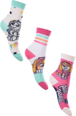 Produktbild von Paw Patrol Kinder Mädchen Socken 3 Paar Strümpfe, Größe:27/30
