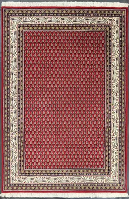 Produktbild von Teppich NARGIS MIR | Farbe: Rot; Größe: 120x180 cm | strapazierfähig und leicht zu reinigen | Wohnzimmer | Schlafzimmer