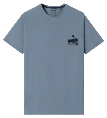 Produktbild von FLOV Powell Herren T-Shirt Bamboo mit Rückenprint blau M
