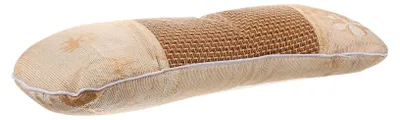 Produktbild von Ergonomisches Nackenstützkissen mit Beifußfüllung und kühlendem Eisseidenbezug für Flugreisen und den Sommer