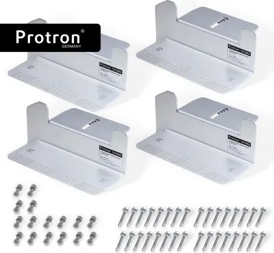 Produktbild von 4x 4er Set Protron Z-Halterungen für Solarmodule Befestigunswinkel PV Wand Dachmontage Halterung, Z-Winkel aus Aluminium - 16 Stück, MwSt.-Ermäßigung:Nein - 19% MwSt.