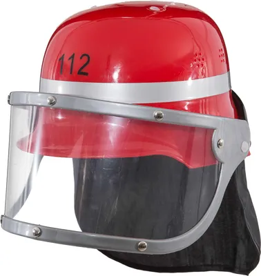 Produktbild von Feuerwehrhelm rot klassisch Feuerwehr Helm Karneval Fasching Accessoires Zubehör