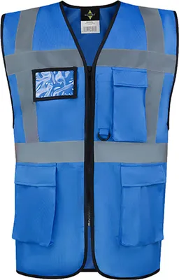 Immagine prodotto di Gilet di sicurezza multifunzionale Korntex KXCMF | Comfort Executive Hamburg - Colore: Blu - Taglia: 3XL