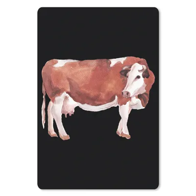 Produktbild von MuchoWow® Mauspad Mousepad Kuh - Tiere - Braun - Schwarz 40x60 cm - Mousepads - Maus Mat - Pad - Mausunterlage - Schreibtisch Accesoire