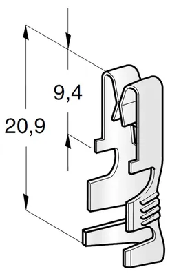 Produktbild von Flachsteckhülse | MTA UNI F630 | 6,3mm | 0,5-1,5mm²