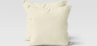 Produktbild von Jersey Kissenhüllen 2er Set 100% Baumwolle superweich Kopfkissenhülle Bettkissenbezug Kopfkissenbezug Kissenbezg 40x40 cm natur