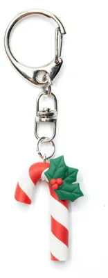 Produktbild von Zuckerstange mit Christdorn Schlüsselanhänger Miniblings Anhänger Weihnachten