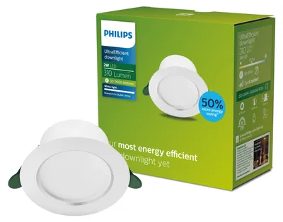 Obrázok produktu pre Philips 8720169308084, Zapustené bodové osvetlenie, 1 žiaroviek, LED, 3000 K, 310 lm, Biela