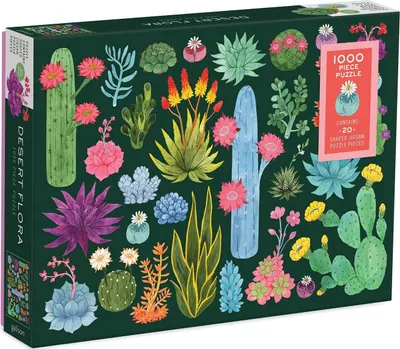 Produktbild von Desert Flora 1000 Piece Puzzle with Shaped Pieces
