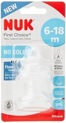 Zdjęcie produktu dla Smoczek do butelki nuk first choice+ dla niemowląt 6 18 miesięcy
