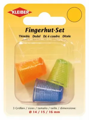 Produktbild von KLEIBER Fingerhut farbig sortiert 3er Set