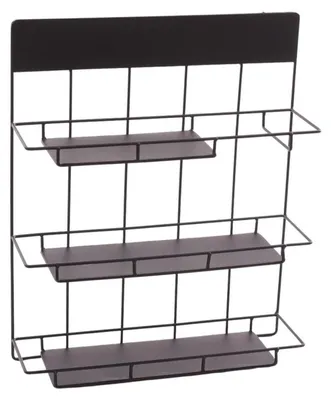Immagine prodotto di Mensola in metallo nero, 40x11H49 cm
